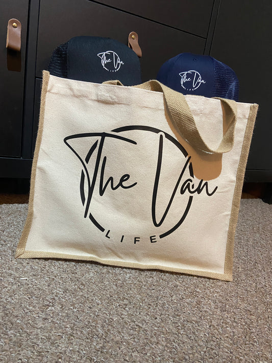 The Van Life Jute Shopper